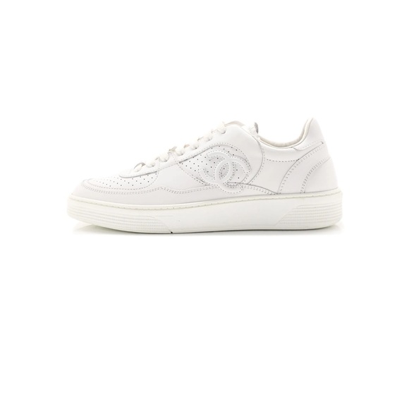 CHANEL REV White Sneakers Size 40 - Picture 4 of 15